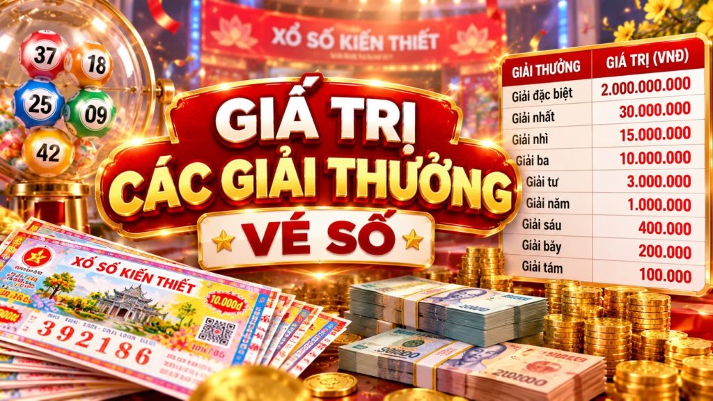 Giá trị các giải thưởng vé số: Cơ cấu giải và cách lĩnh thưởng