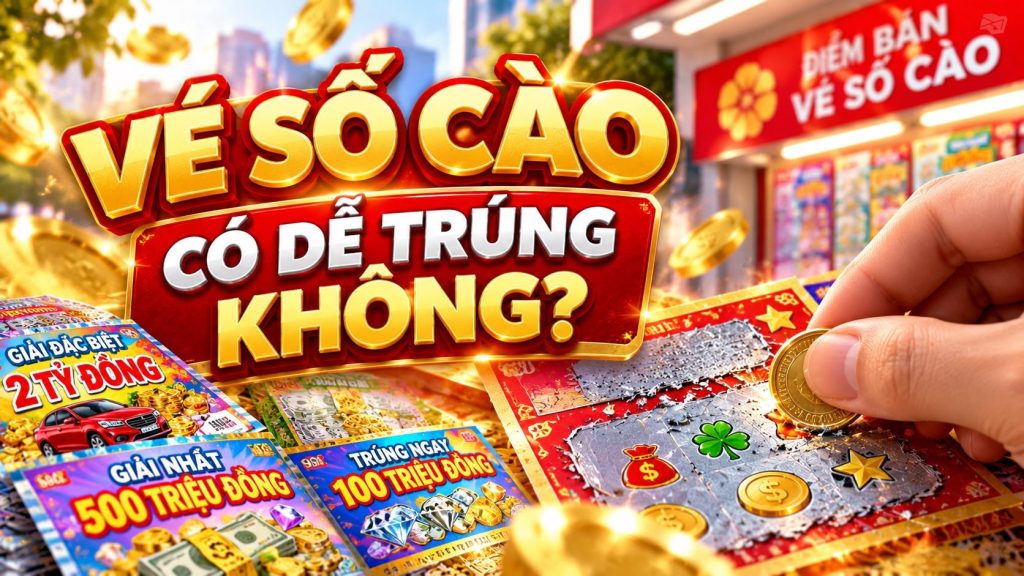 Vé số cào có dễ trúng không? Sự thật về xác suất và cảnh báo lừa đảo